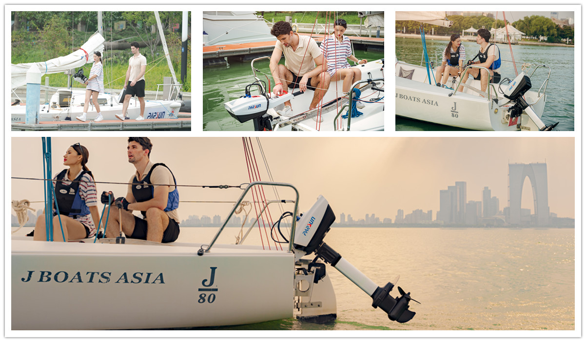 A romantic sailing trip with joy1.2 electric outboard
