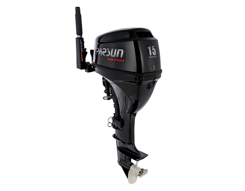 side view of F15 outboard motor