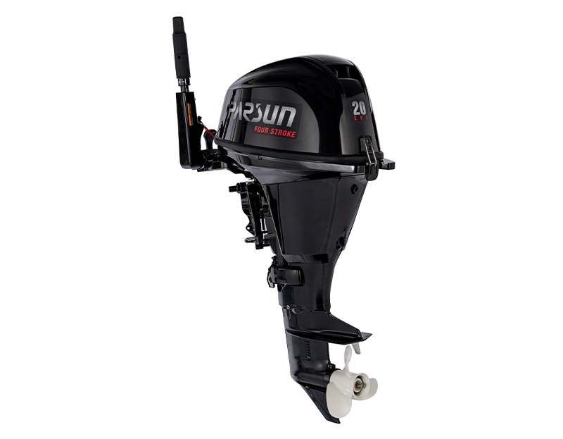 front view of F20 EFI outboard motor