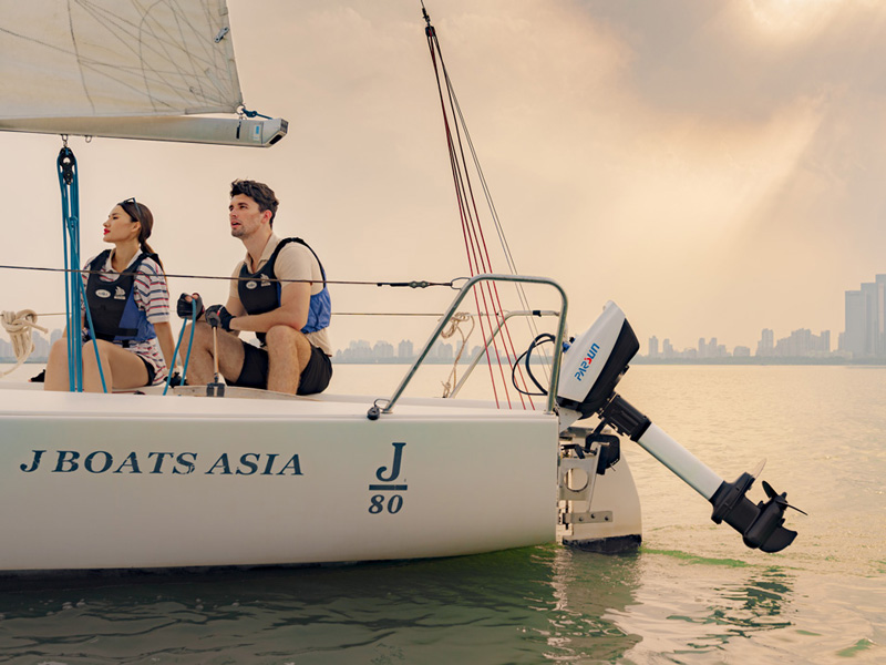 A romantic sailing trip with joy1.2 electric outboard motor