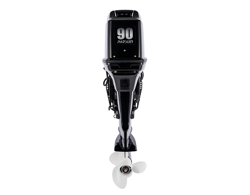 the front view of T90 outboard motor