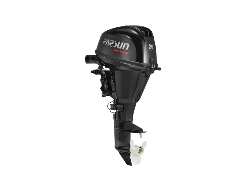side view of F20FWS EFI outboard motor 